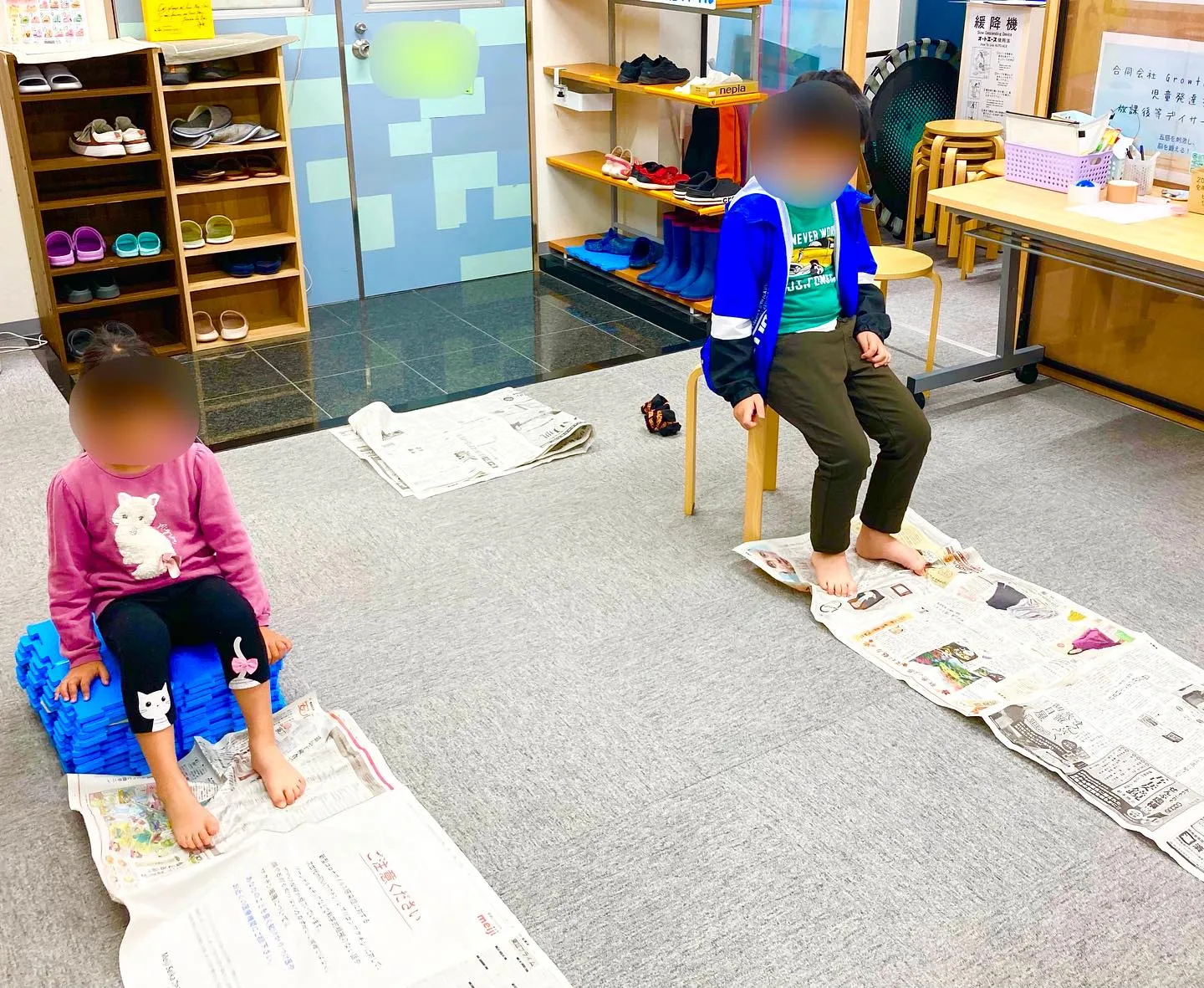 新聞紙レース🗞♪